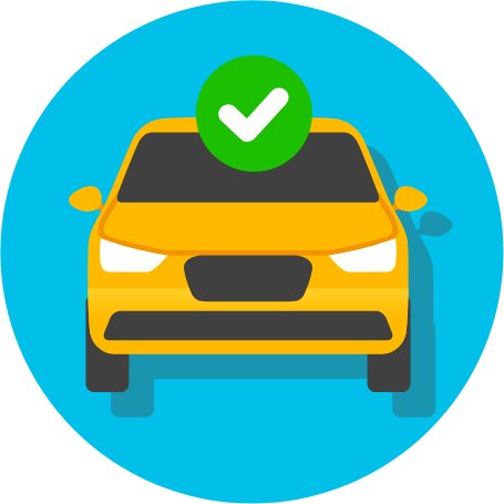 Checked car